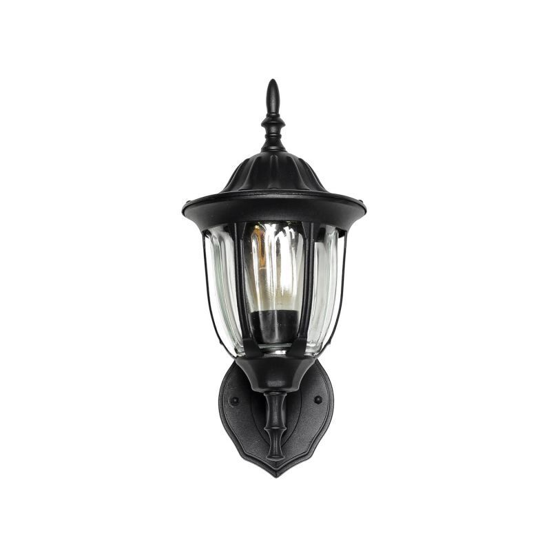 Wandlampe F R Au En Laterne Hoflicht Schwarz Milano Leuchte