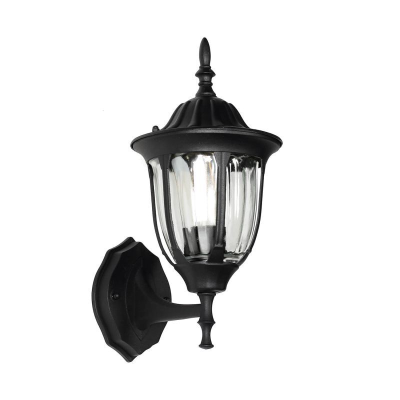 Wandlampe F R Au En Laterne Hoflicht Schwarz Milano Leuchte