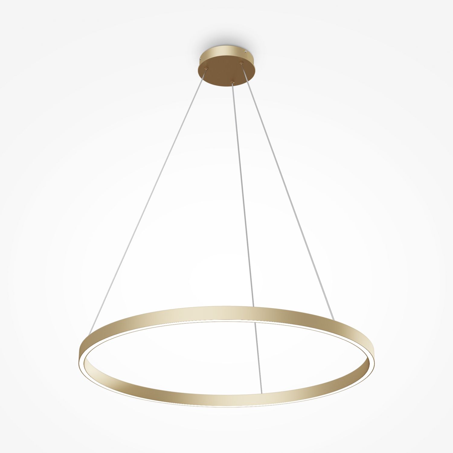 Lustre LED aluminium Ø 80 cm rond H : max. 120 cm