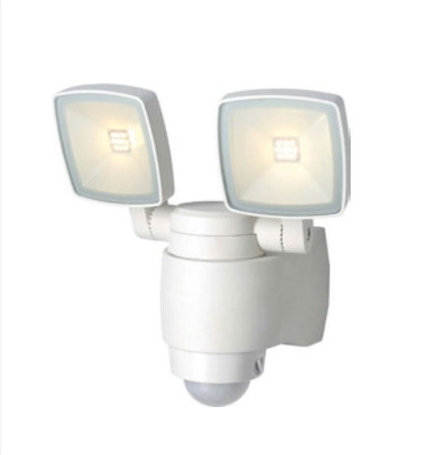 LED Außenlampe mit Bewegungsmelder Weiß IP44 AMINA