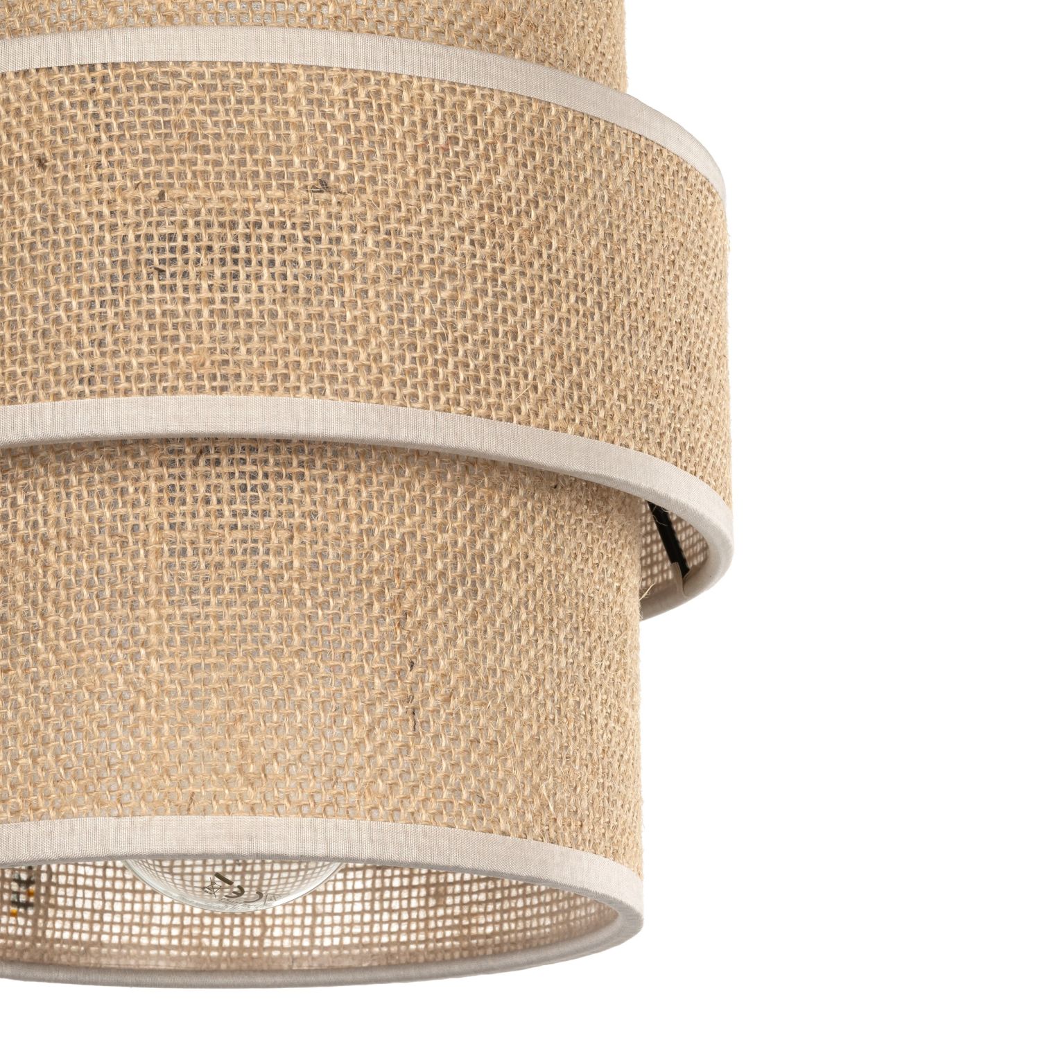 Suspension Jute Métal Ø 20 cm E27 Design Boho GREET