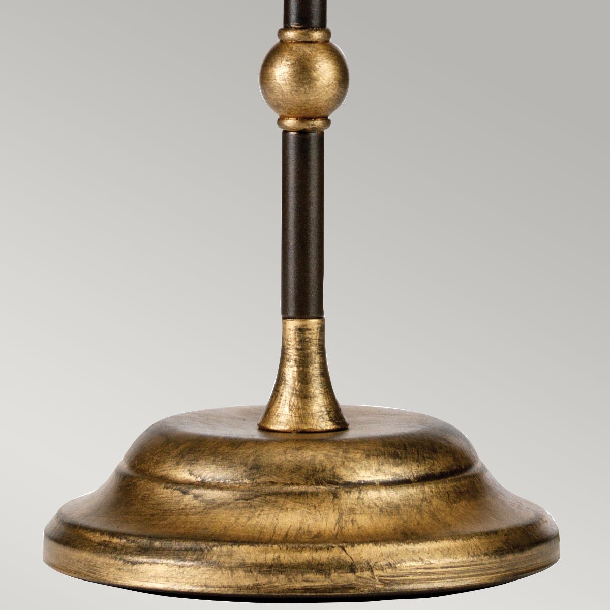 Tischleuchte 72 cm E27 in Bronze Elfenbein Stoff Metall