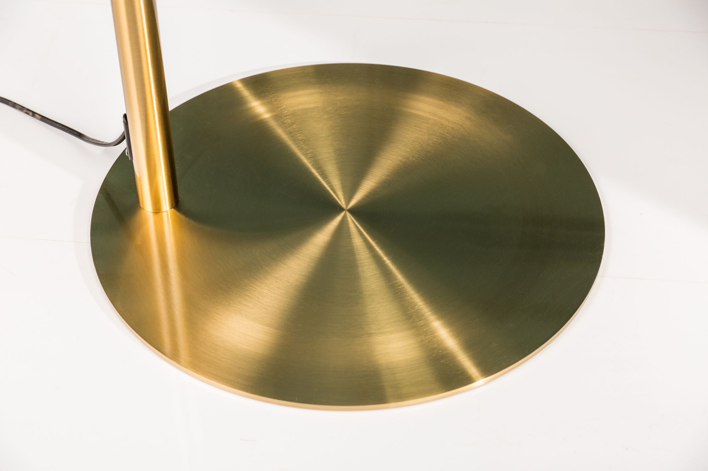 XXL Bogenlampe Metall 205 cm E27 Retro elegant in Gold