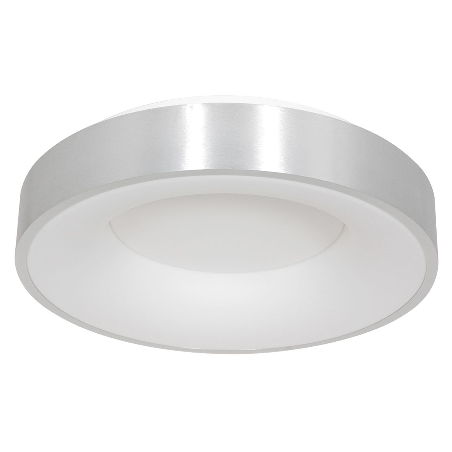 LED Deckenlampe Metall Kunststoff in Silber Weiß 2700 K