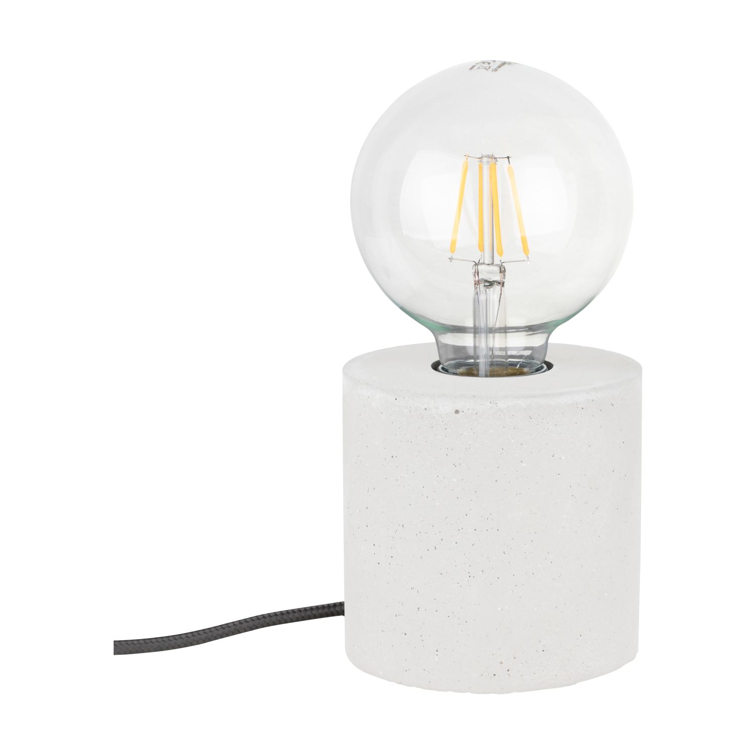 Kleine Tischlampe mit Schalter Beton Ø10cm Modern