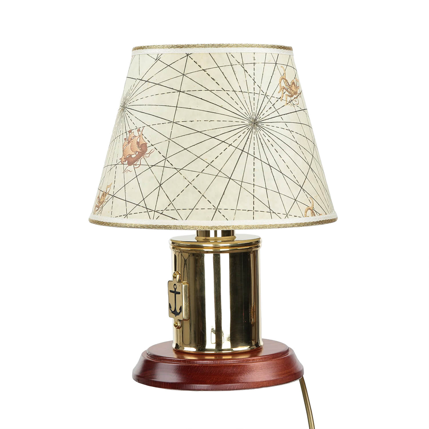 Lampe de table laiton Maritim H:30cm extravagant