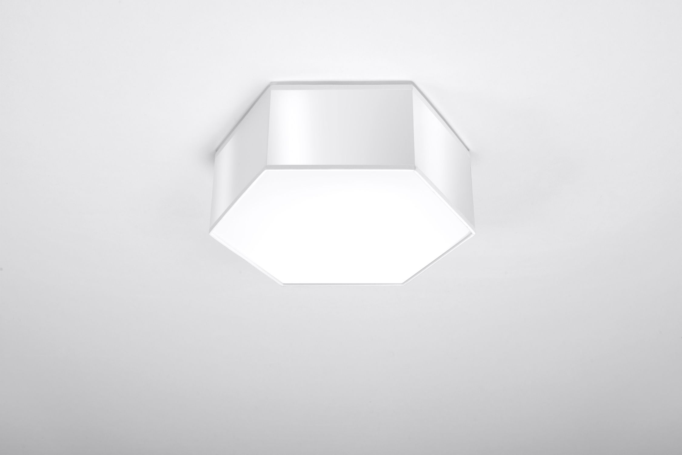 Deckenlampe Modern Weiß flach blendarm 2x E27