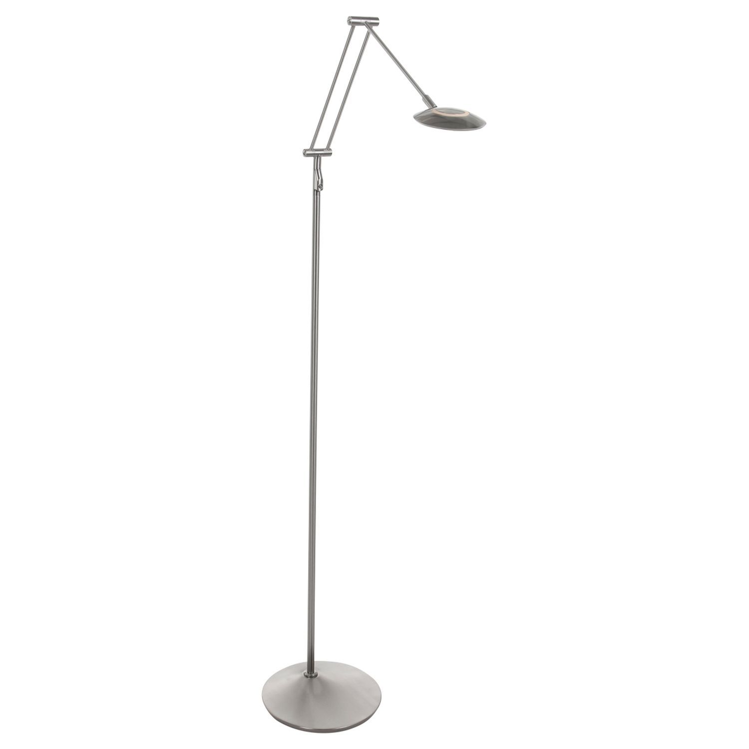 LED Stehlampe Modern in Stahl 185 cm flexibel dimmbar