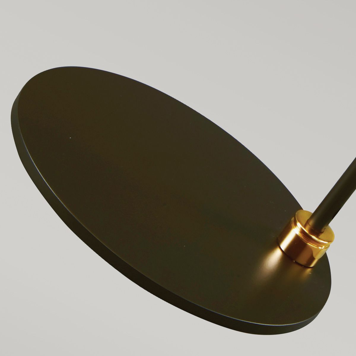 Tischlampe Schwarz Messing E27 66 cm hoch Metall Stoff