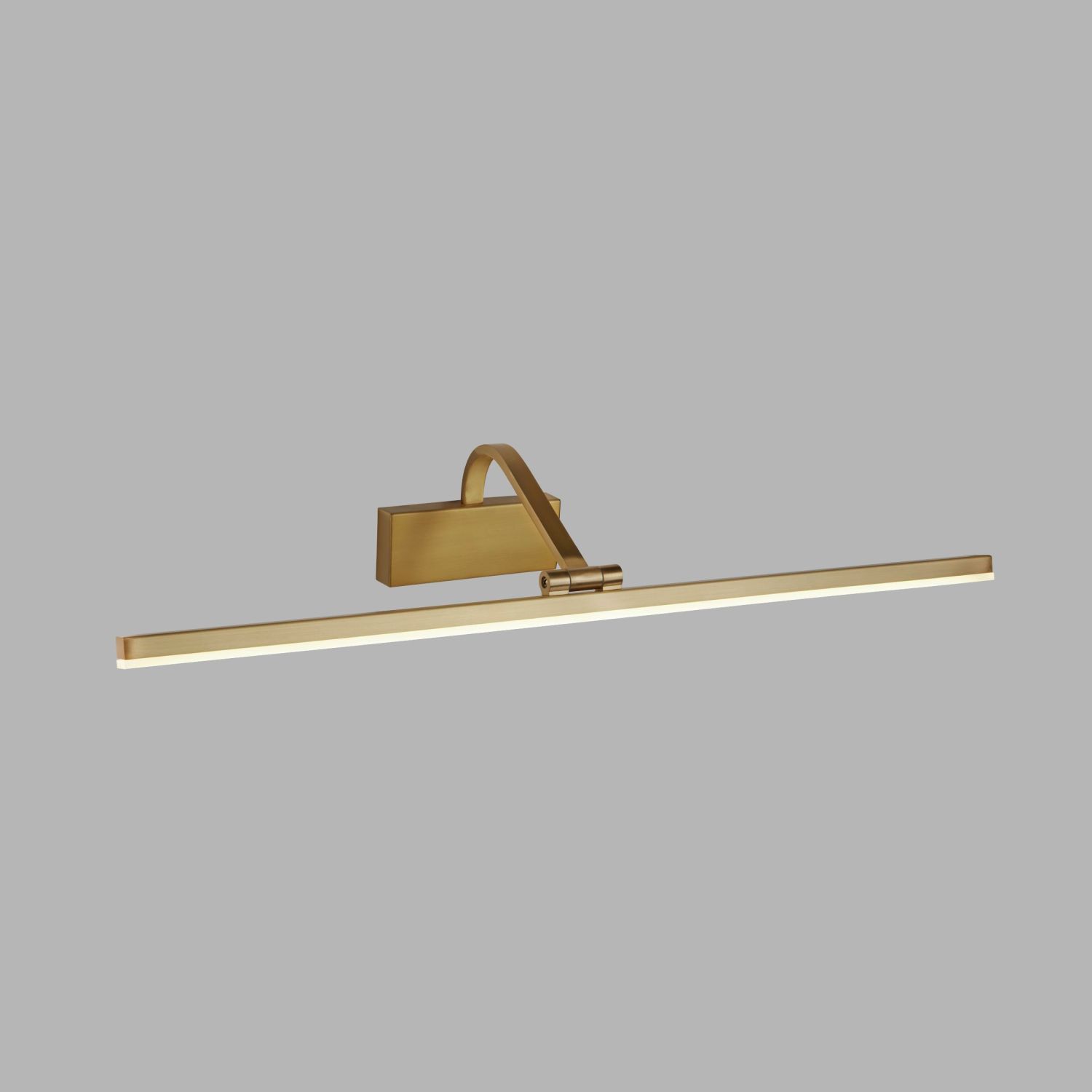 LED Bilderlampe in Messing B: 70 cm Metall verstellbar