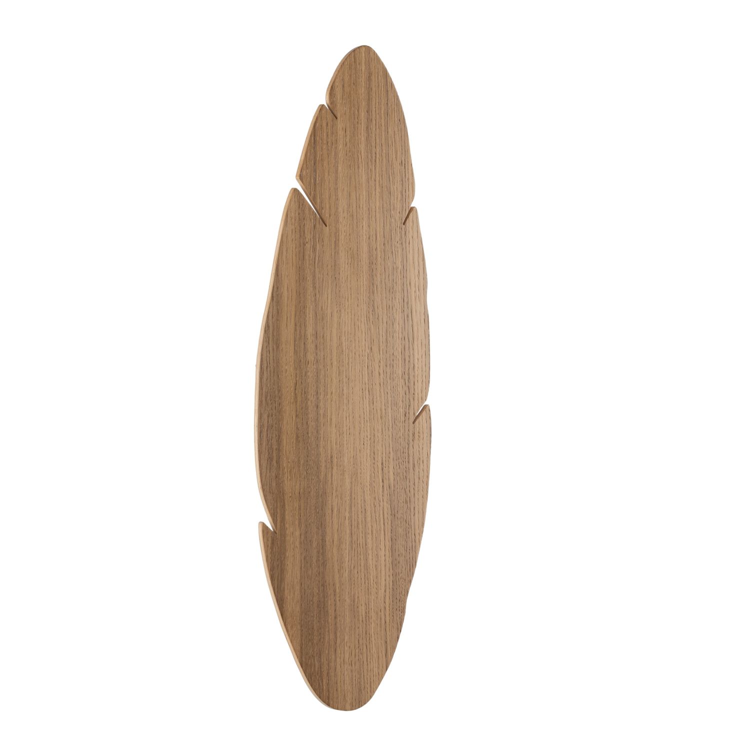 Wandleuchte indirekt Holz H: 69 cm Blatt Natur Design 4x G9