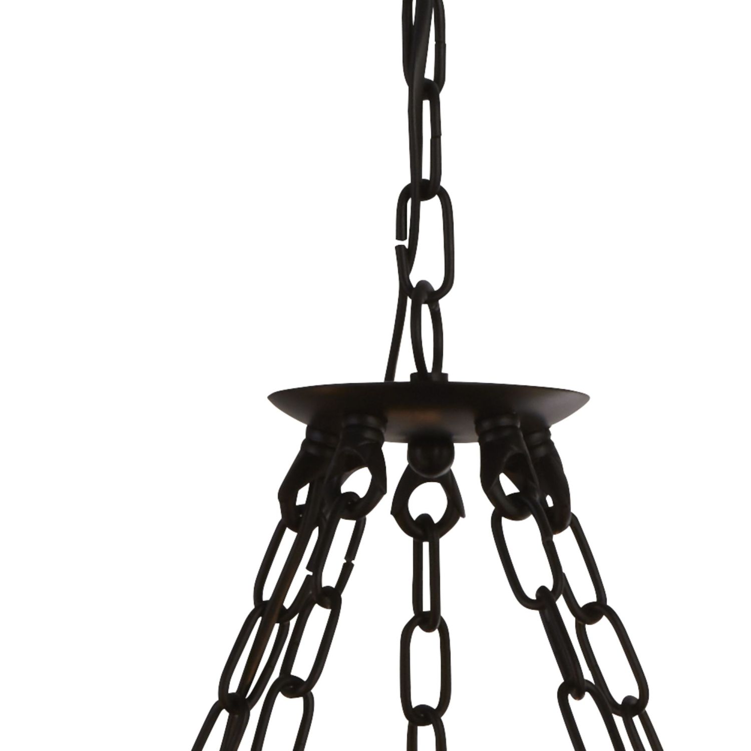 Lustre Noir Rustique Fer forgé Ø 54 cm 5x E14