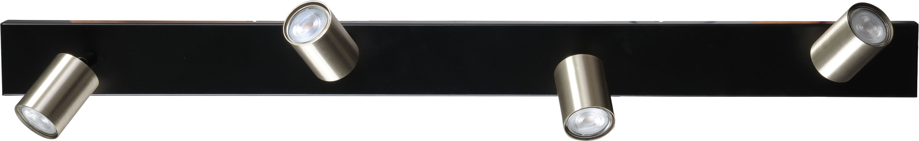 Deckenstrahler 4-flammig 100 cm Schwarz Nickel ELSIE