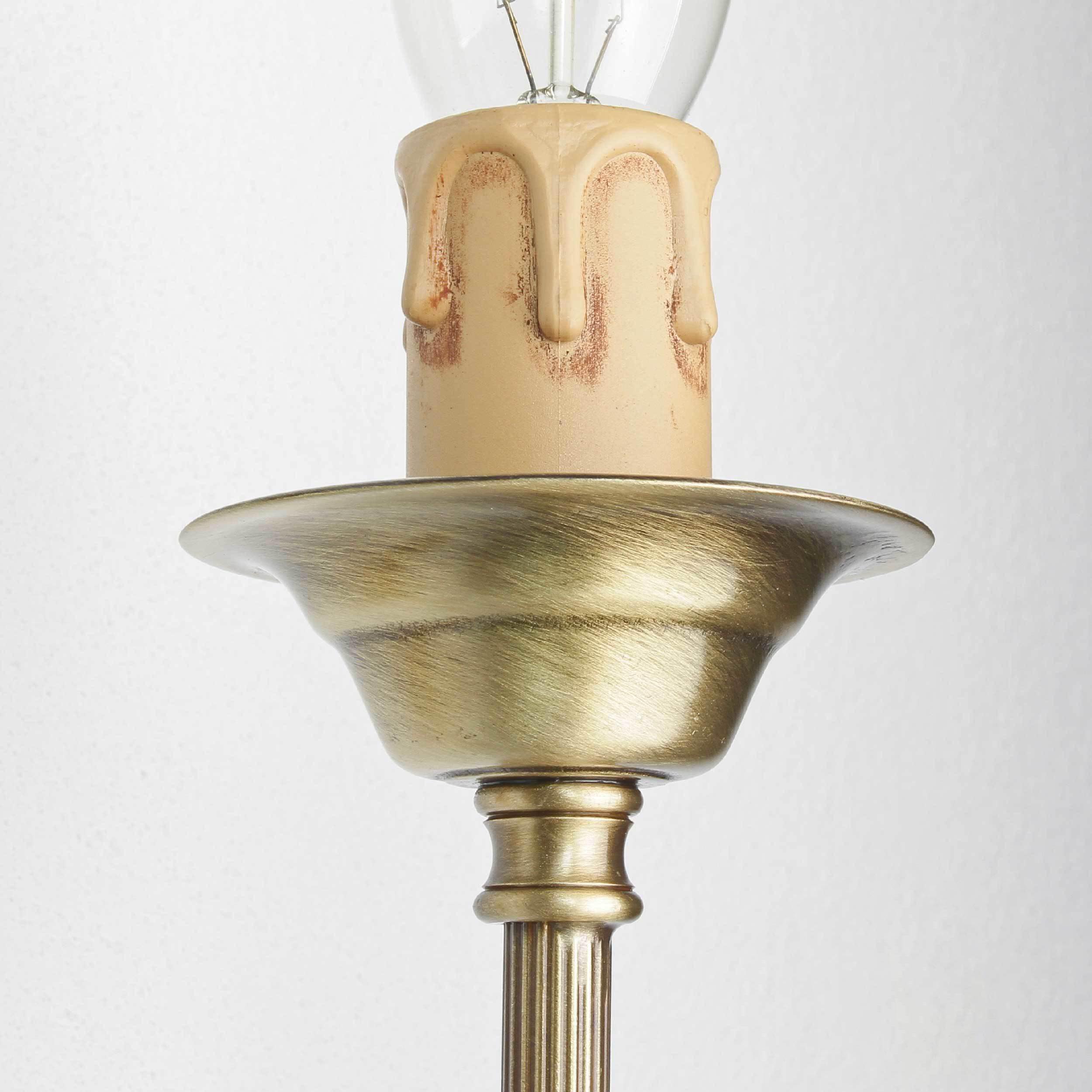 Wandlampe Leuchter 2-flmg Bronze aus Echt-Messing