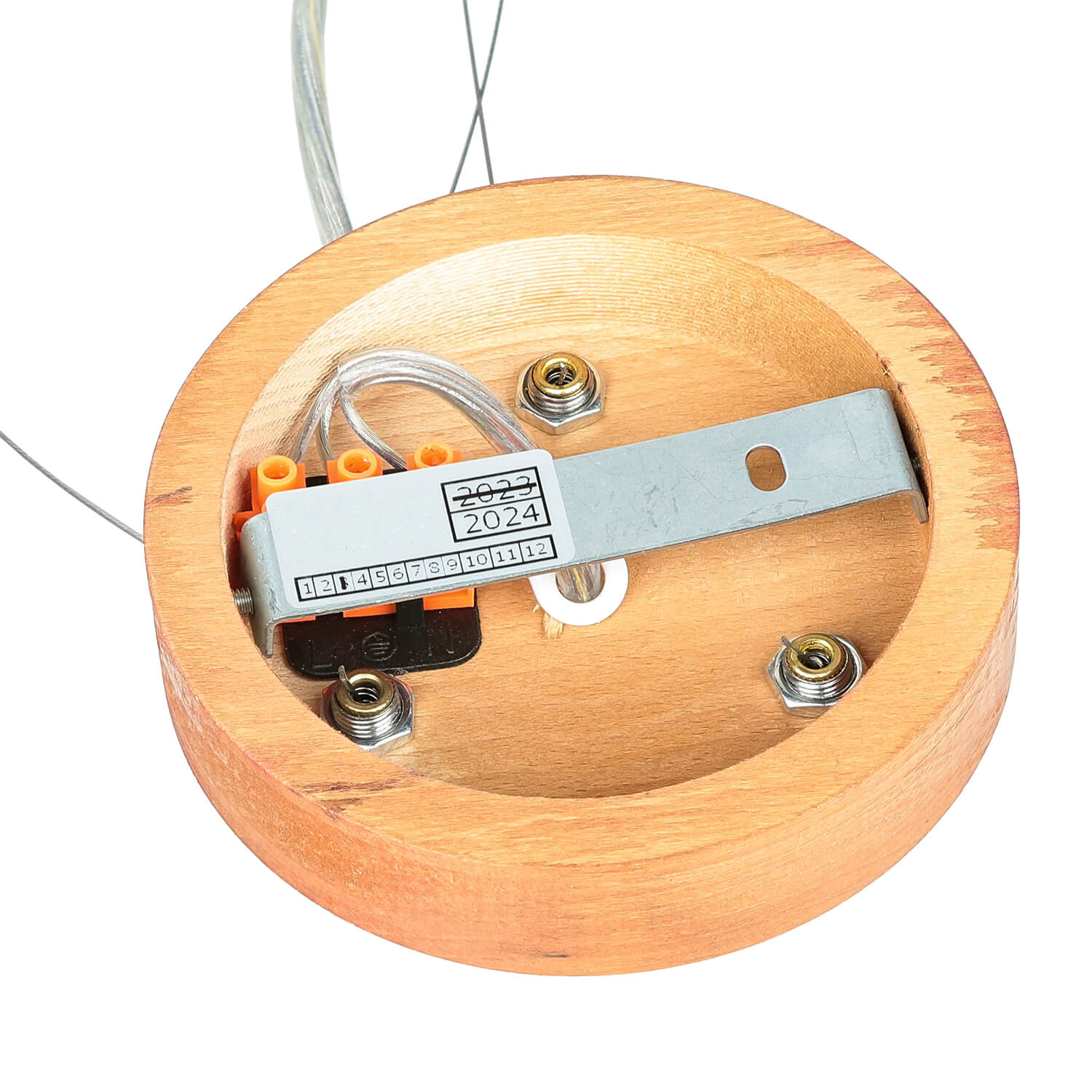 Lampe Esstisch Hängelampe Holz rustikal 3xW27 rund