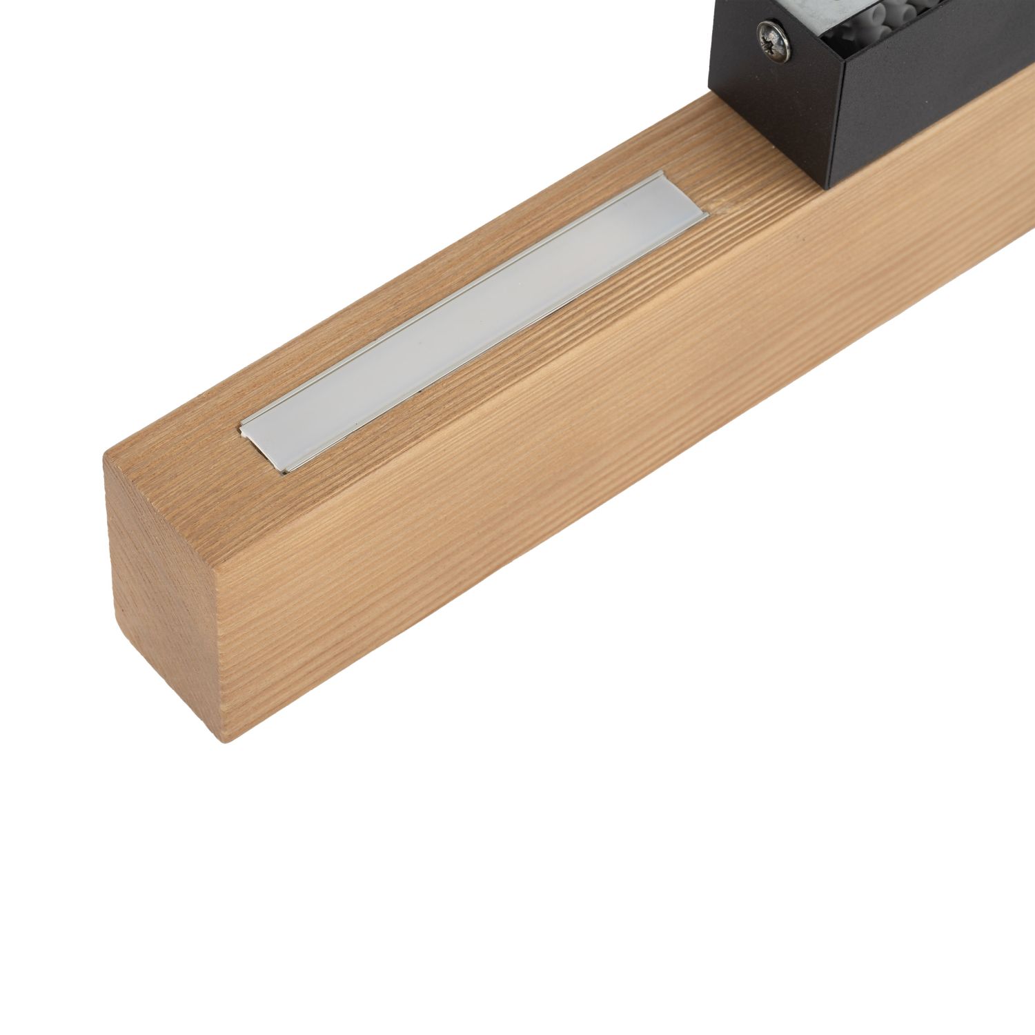 LED Wandlampe Holz Metall indirektes Licht 3000 K H: 31 cm