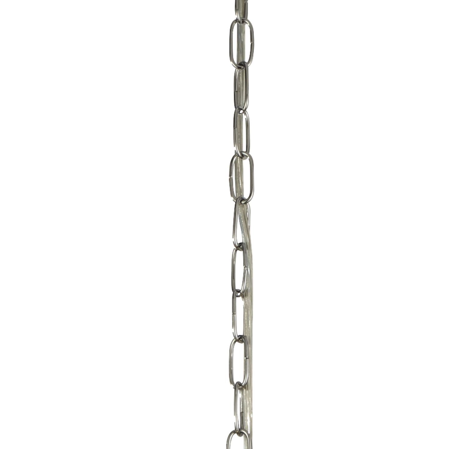 Suspension ronde Ø 38 cm cristal en chrome clair 3x E27