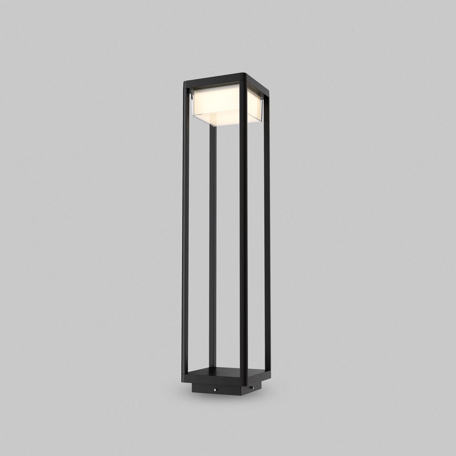 Lampadaire LED extérieur aluminium verre IP65 hauteur 80 cm