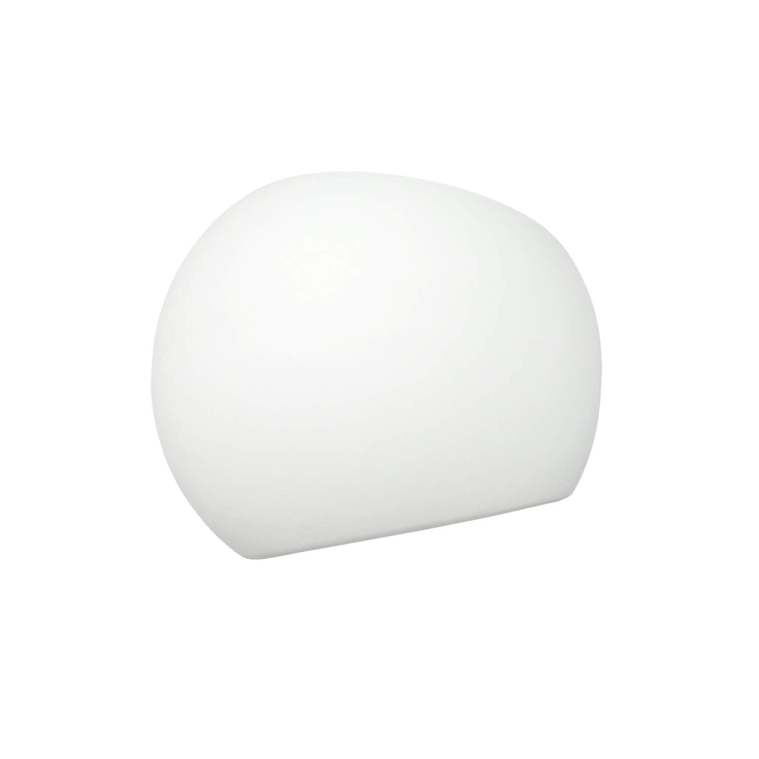 Weiße Wandleuchte Gips Keramik bemalbar E27 Kugel