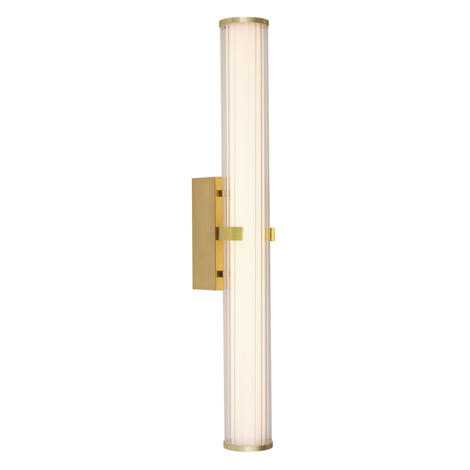LED Wandleuchte Bad 63 cm IP44 Glas Metall in Gold