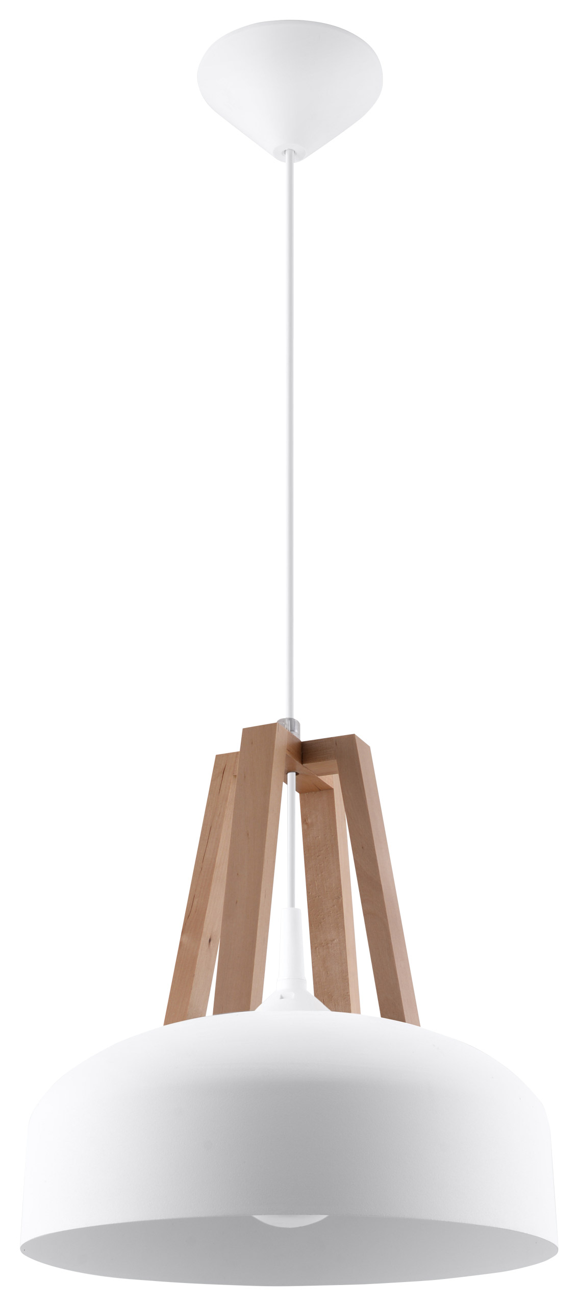 Suspension Blanc Ø30cm rond Rétro polyvalent MANILIA