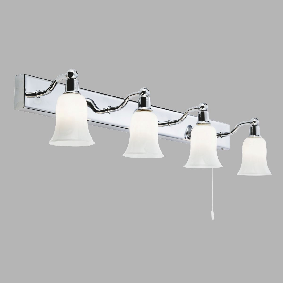 Wandlampe Bad mit Schalter schwenkbar IP44 66 cm lang Leuchte