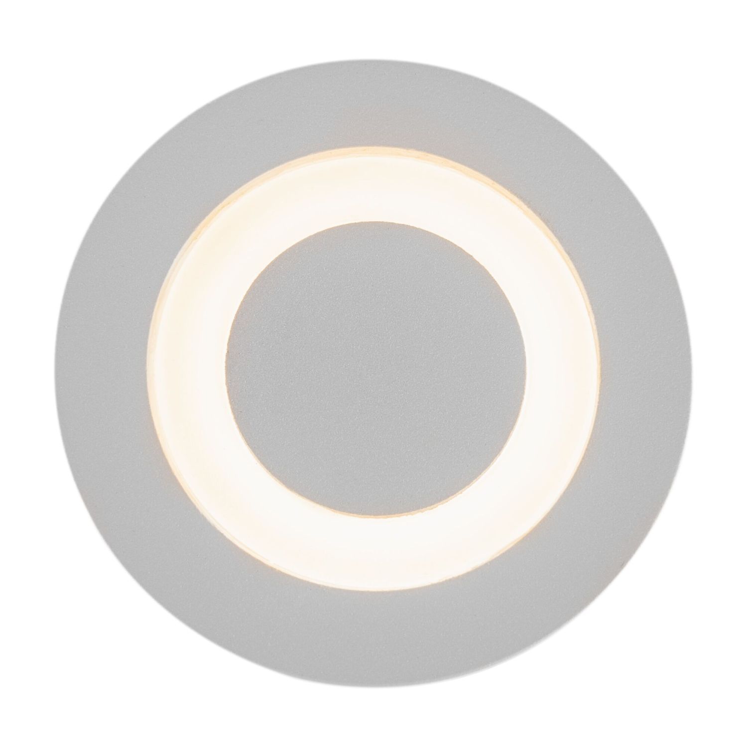 Applique murale LED encastrable aluminium IP65 120 lm blanc rond