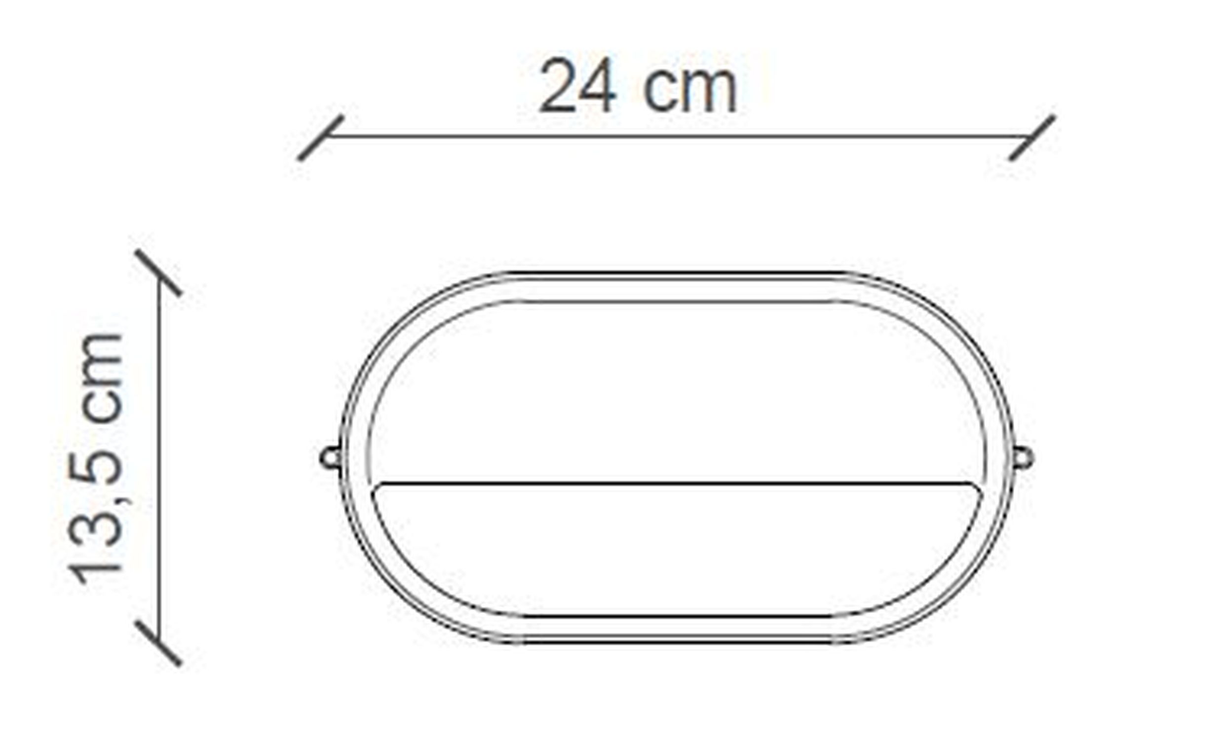 Applique céramique verre E27 24 cm large Maritim DAVIDE