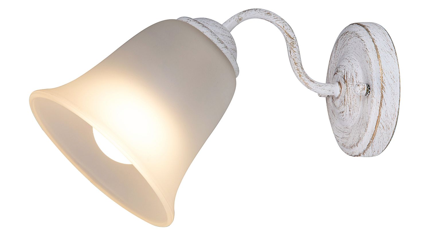 Wandlampe Weiß Schalter blendarm E27 Romantisch