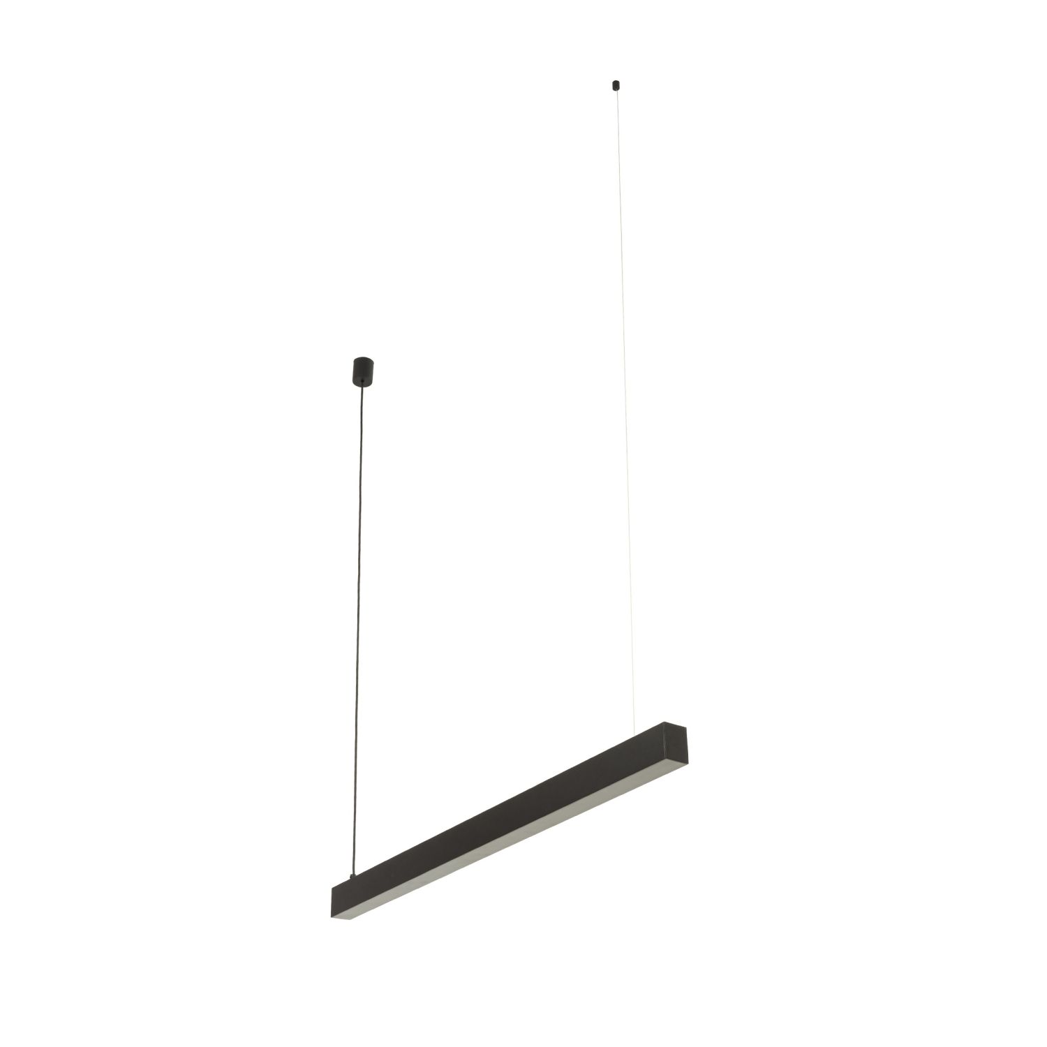 Lampe LED à suspendre noire 112,5 cm de long 4000 K métal BLAKE