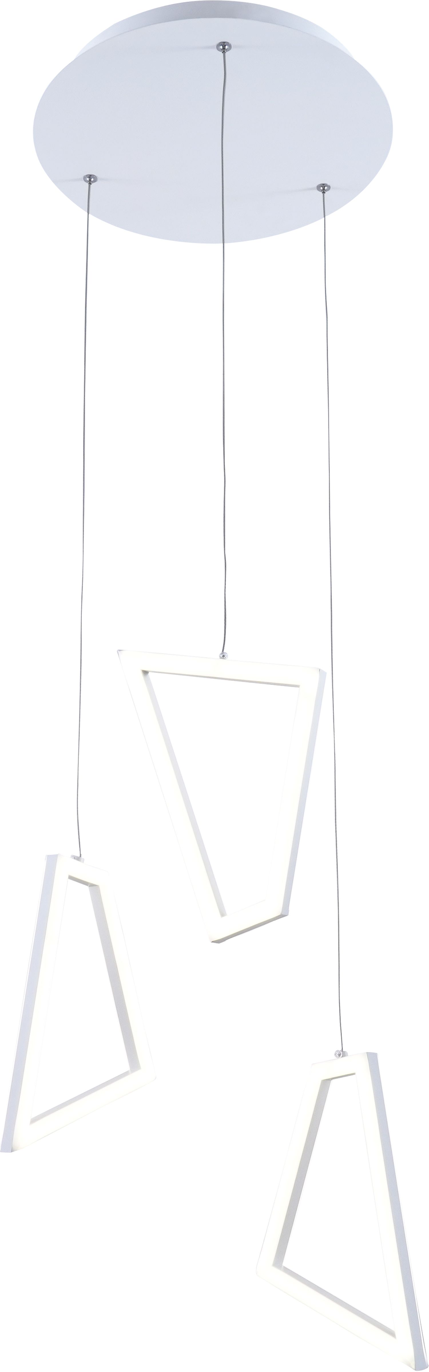 LED Hängeleuchte 3-flammig Ø 35 cm Weiß 4000 K Metall Modern