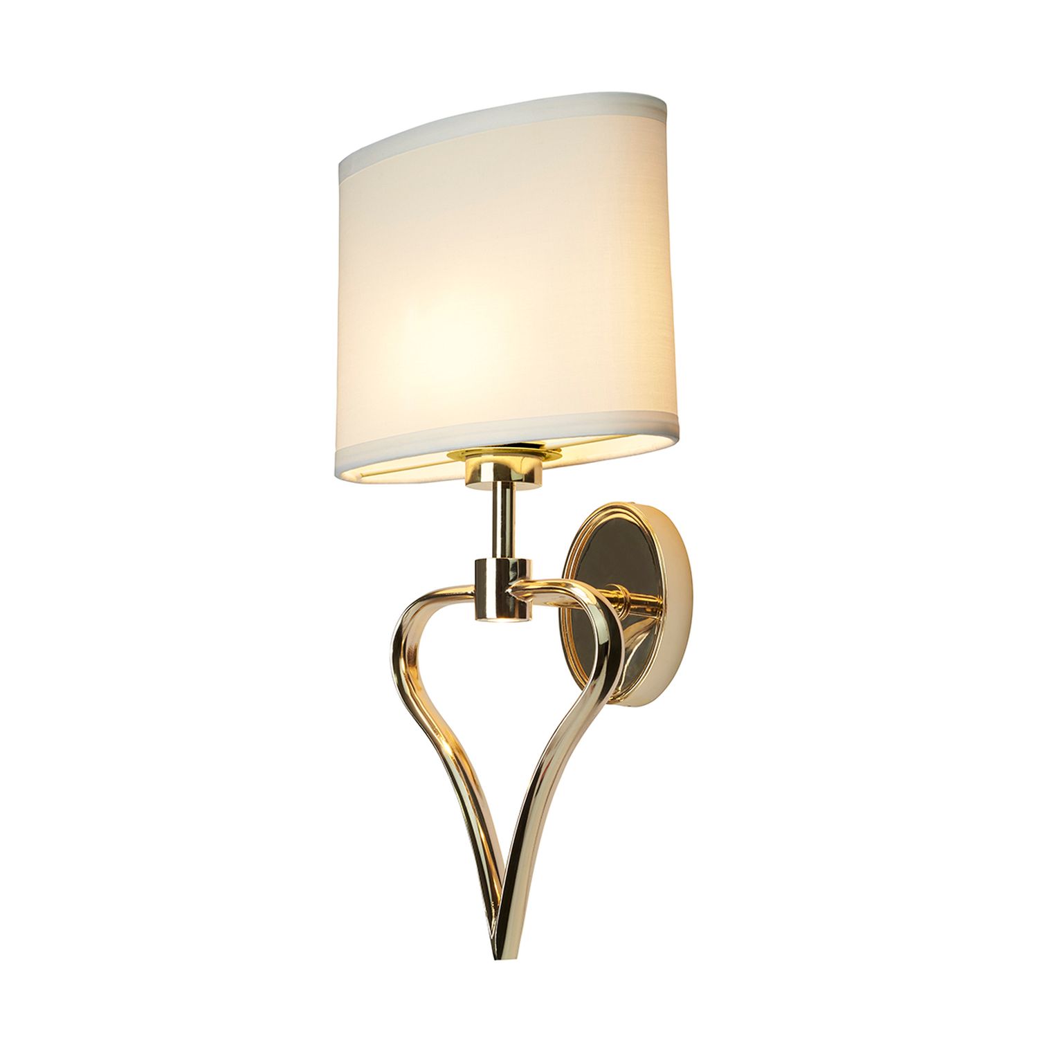 Design Badlampe in Gold LED Herz Form IP44 HATIR