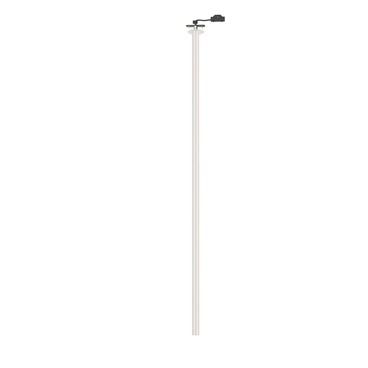 Spot rond encastré Ø6 cm blanc acier G9 accentué