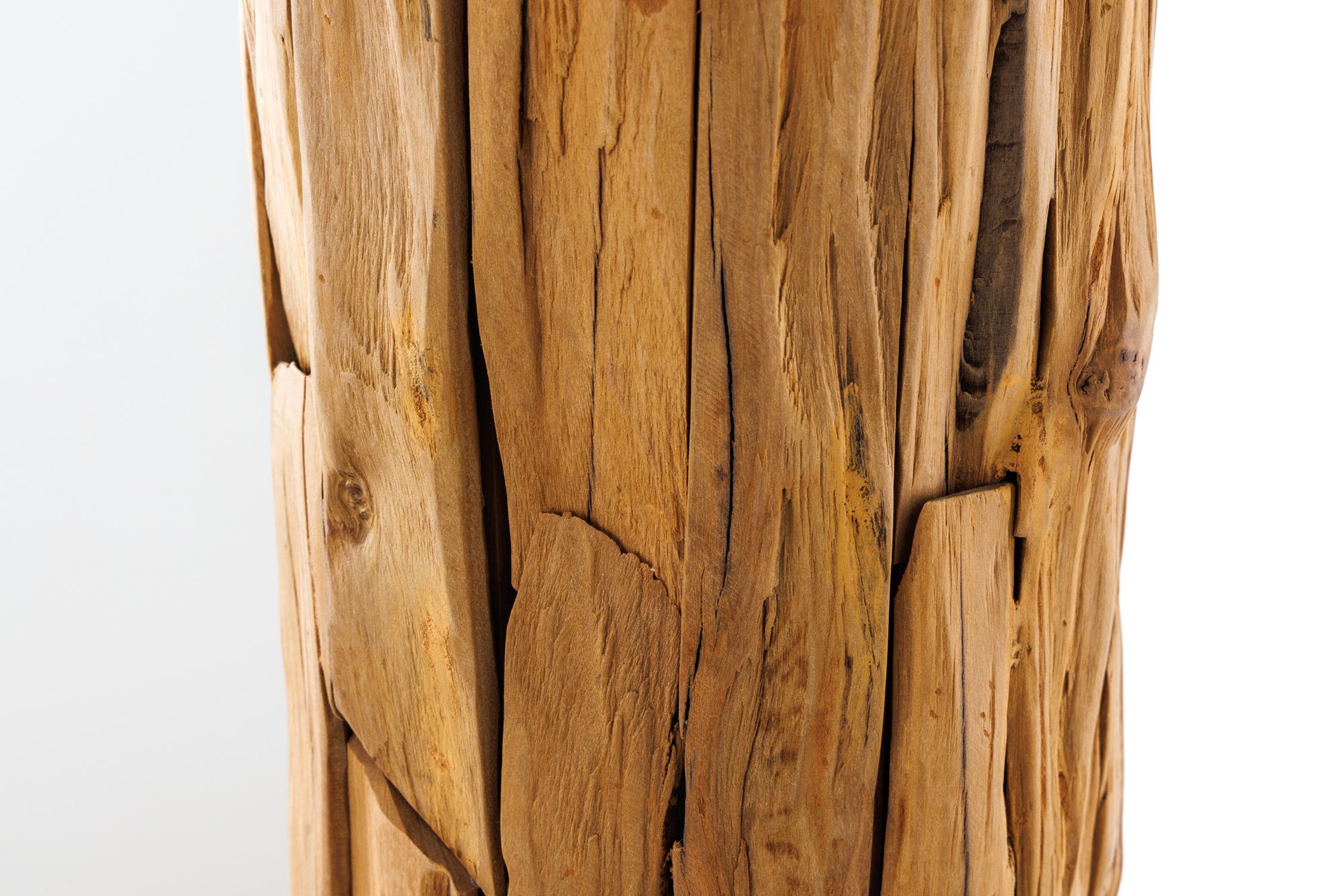 Stehleuchte Stoff Treibholz 138 cm hoch mit Fußschalter