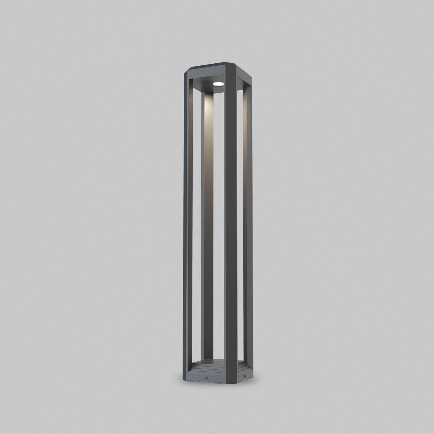 Borne d'éclairage LED Aluminium IP65 80 cm Gris carré TIM