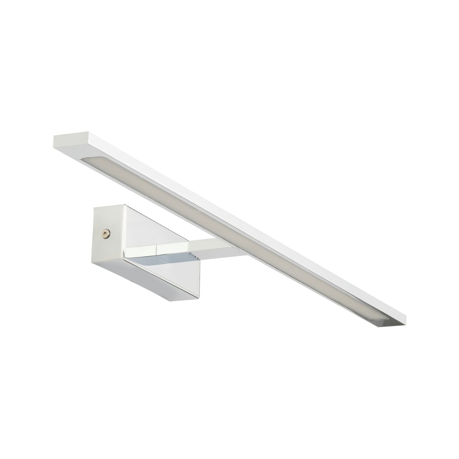 Lampe à tableau LED chrome 62 cm de long blanc neutre 4000 K métal