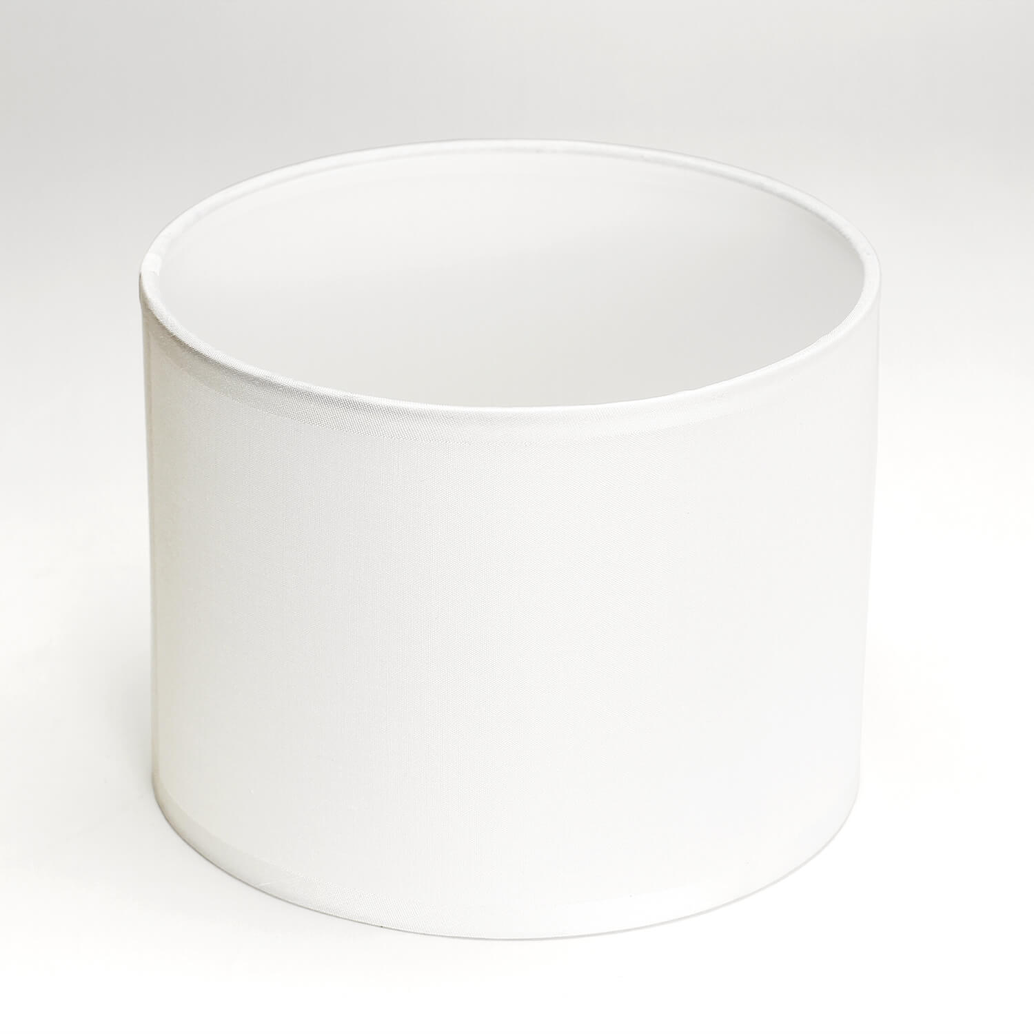 Lampenschirm Stoff Zylinder Weiß für E14 Tischlampe