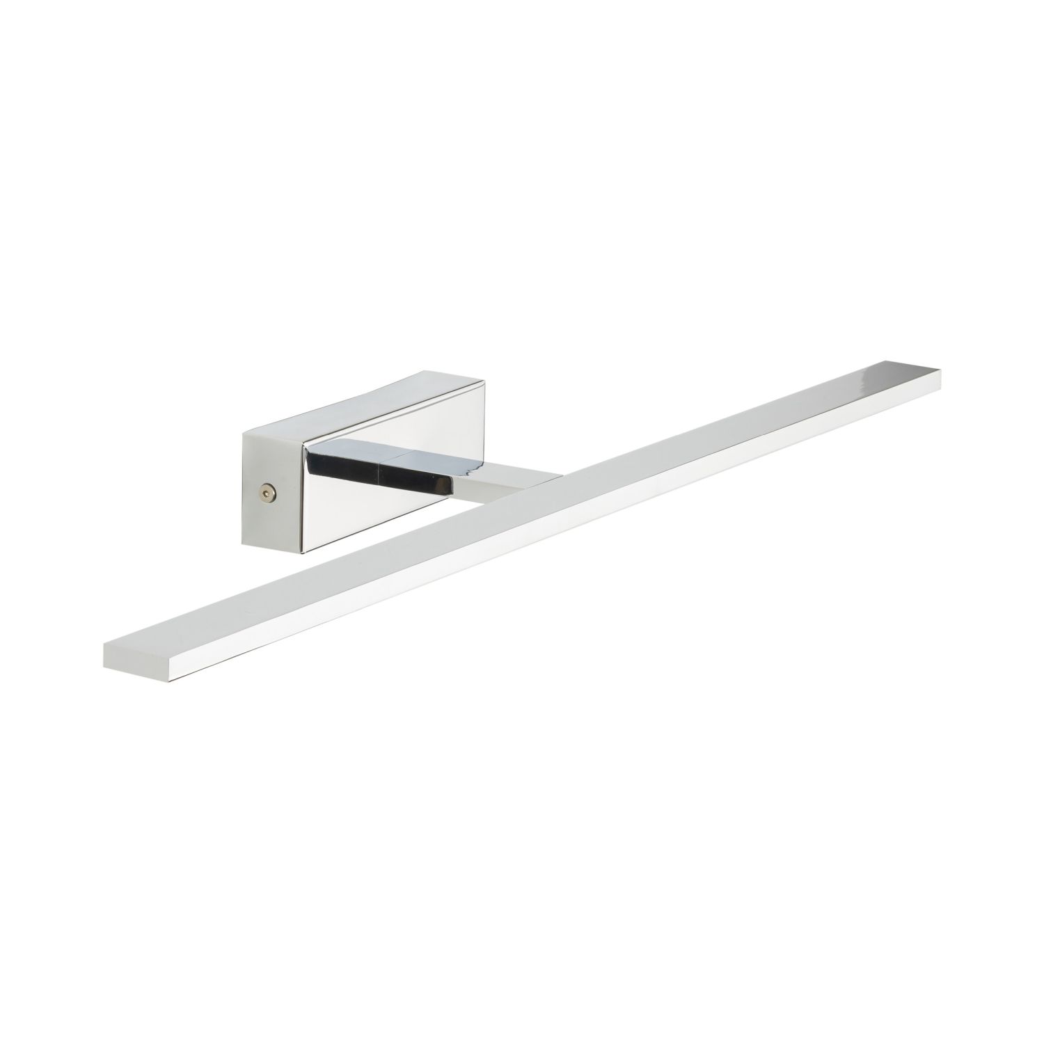 Lampe à tableau LED chrome 62 cm de long blanc neutre 4000 K métal