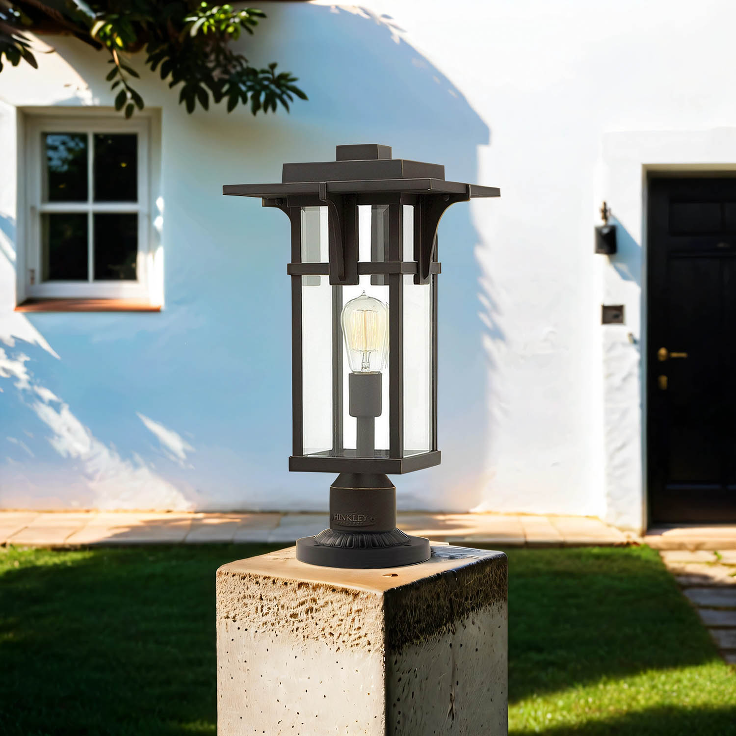 Gartenlampe Stehend in Bronze Vintage Design