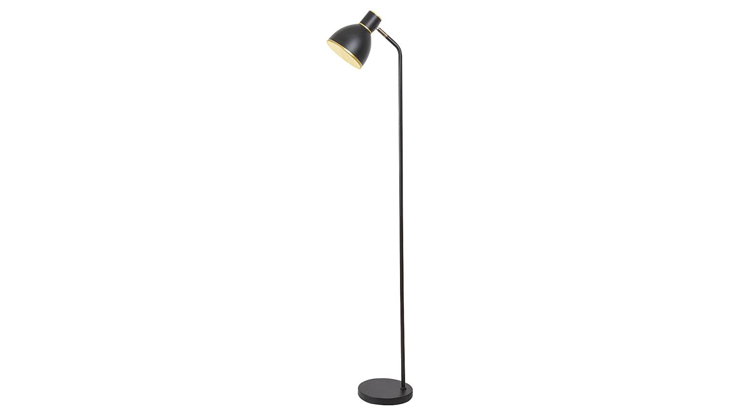 Große Stehlampe Schalter Schwarz H:145cm flexibel