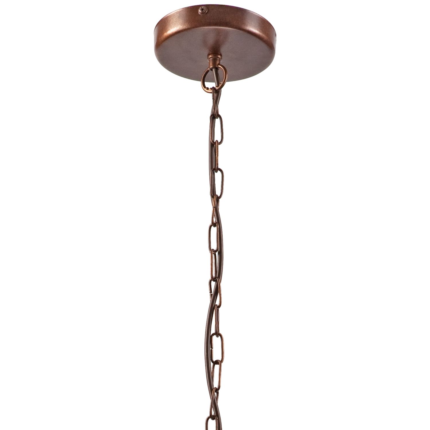 Lustre Rustique Métal Ø 45 cm 5-flamme E27 Marron