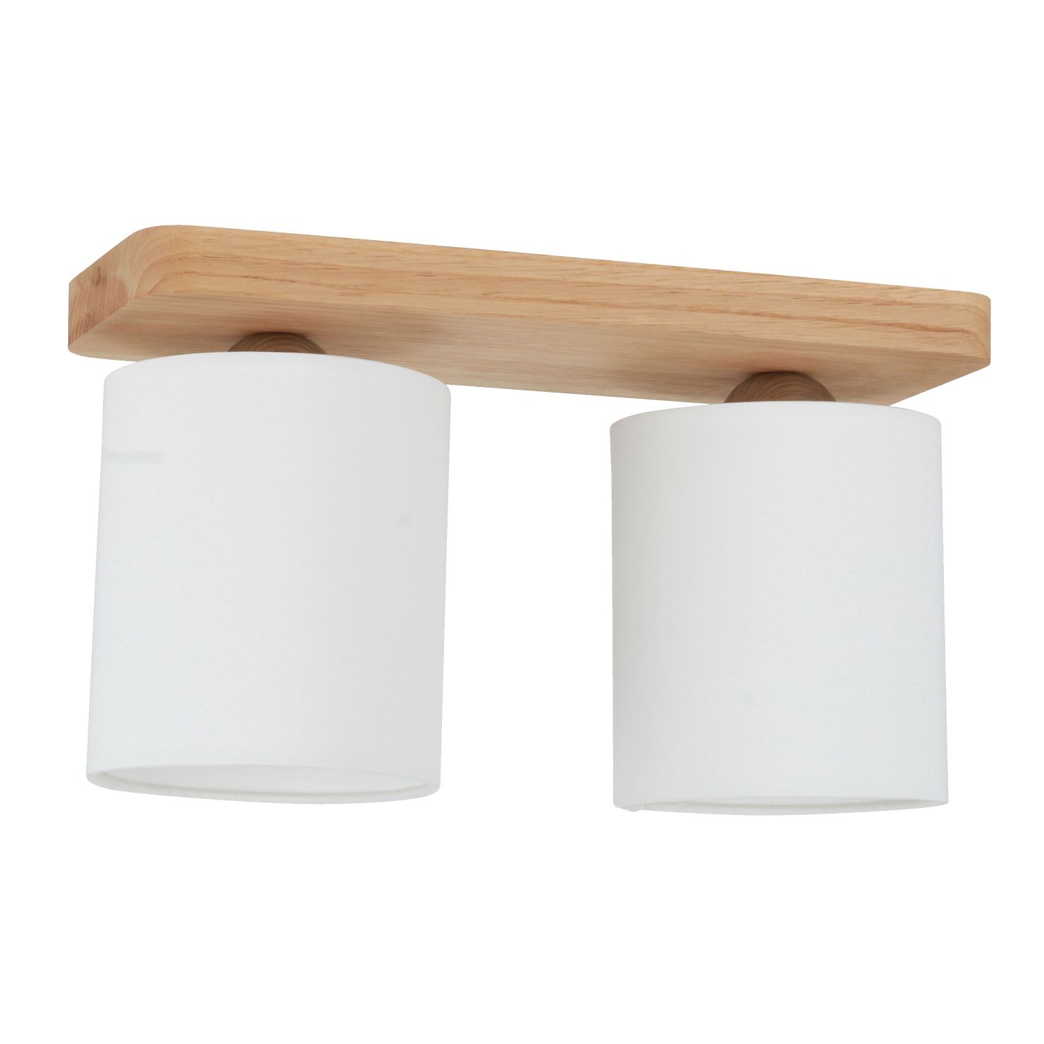 Deckenlampe Modern Stoff Holz blendarmes Licht E27