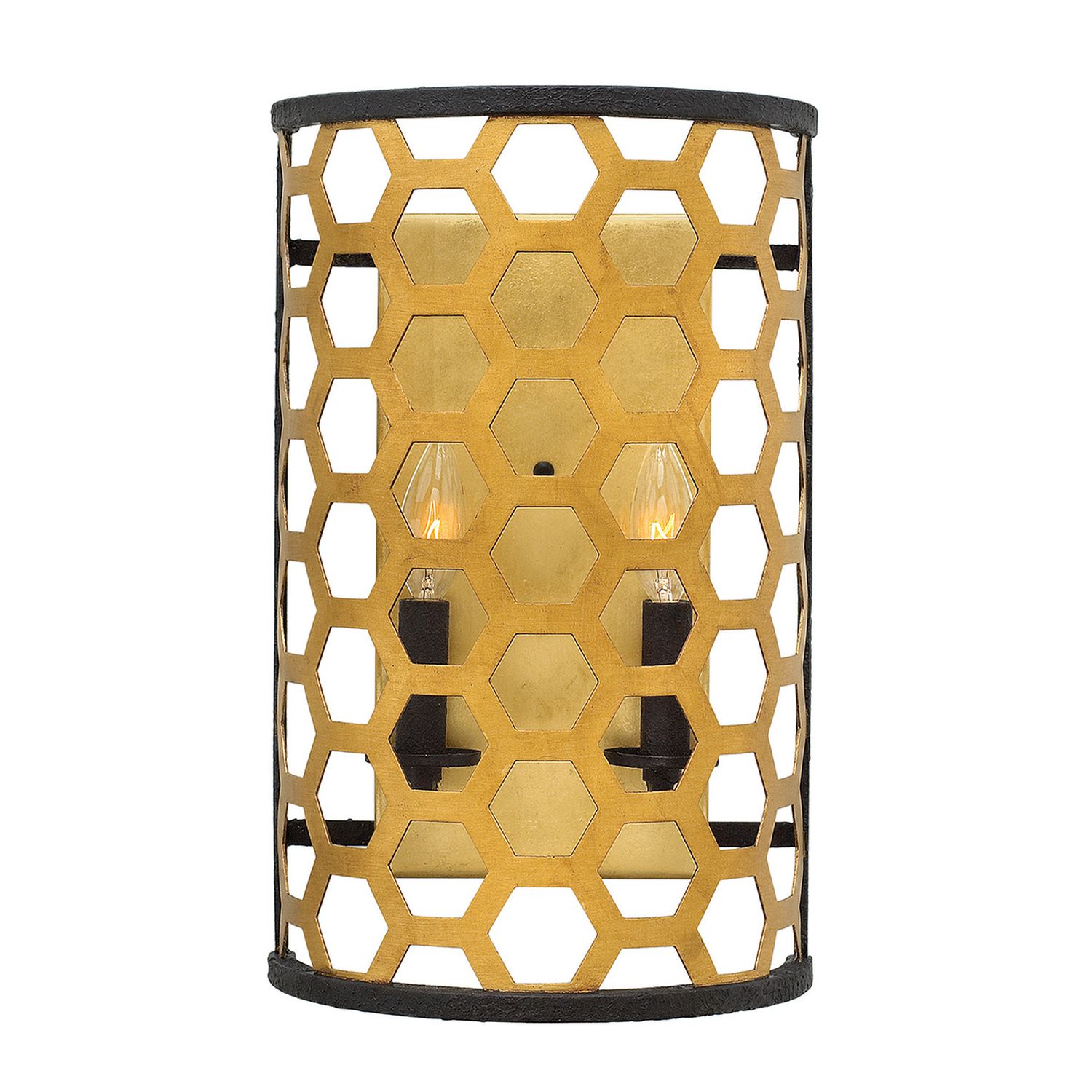 Lampe murale CELLA en or noir Lampe moderne couloir