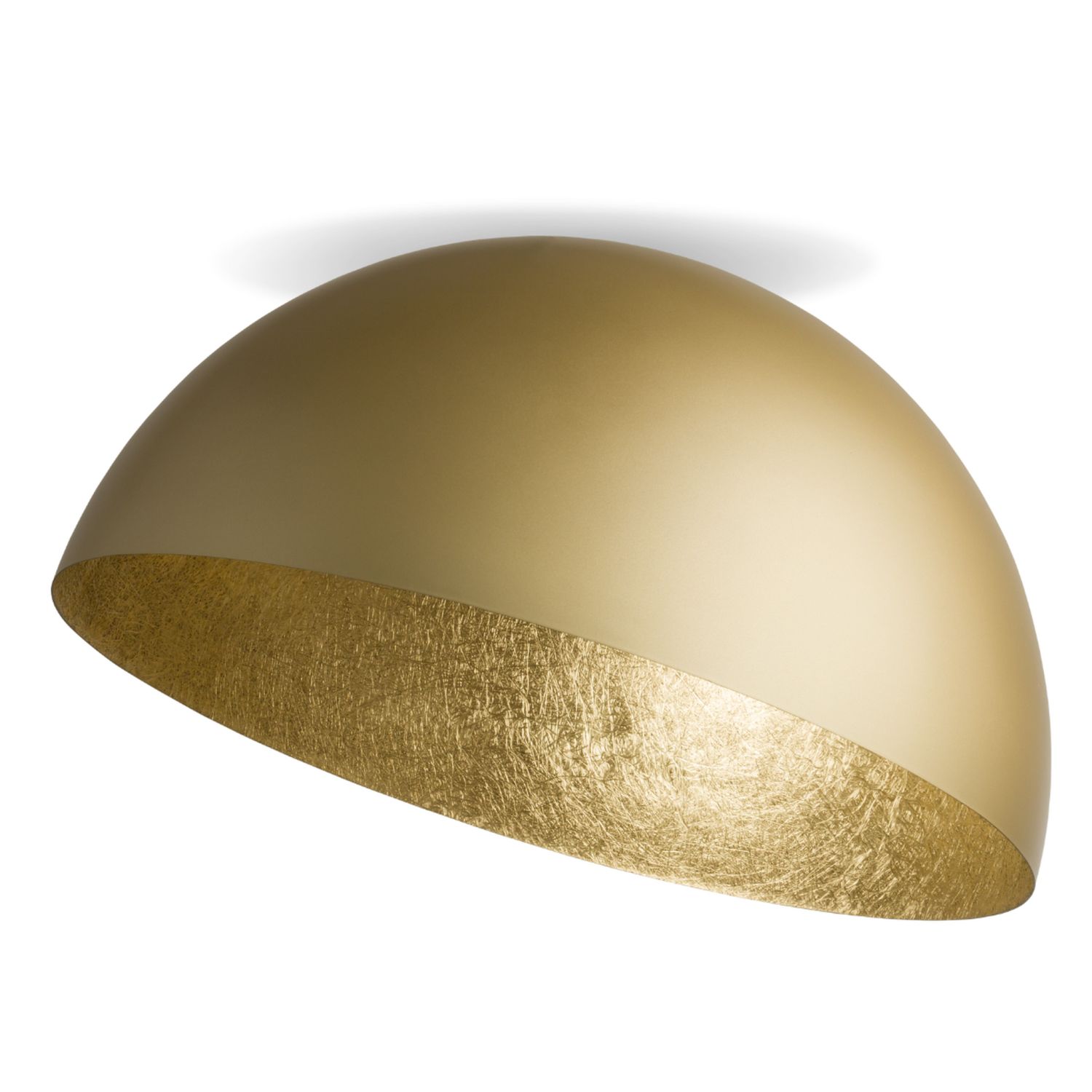 Metall Deckenlampe Loft Gold stylisch E27 Ø90 cm rund