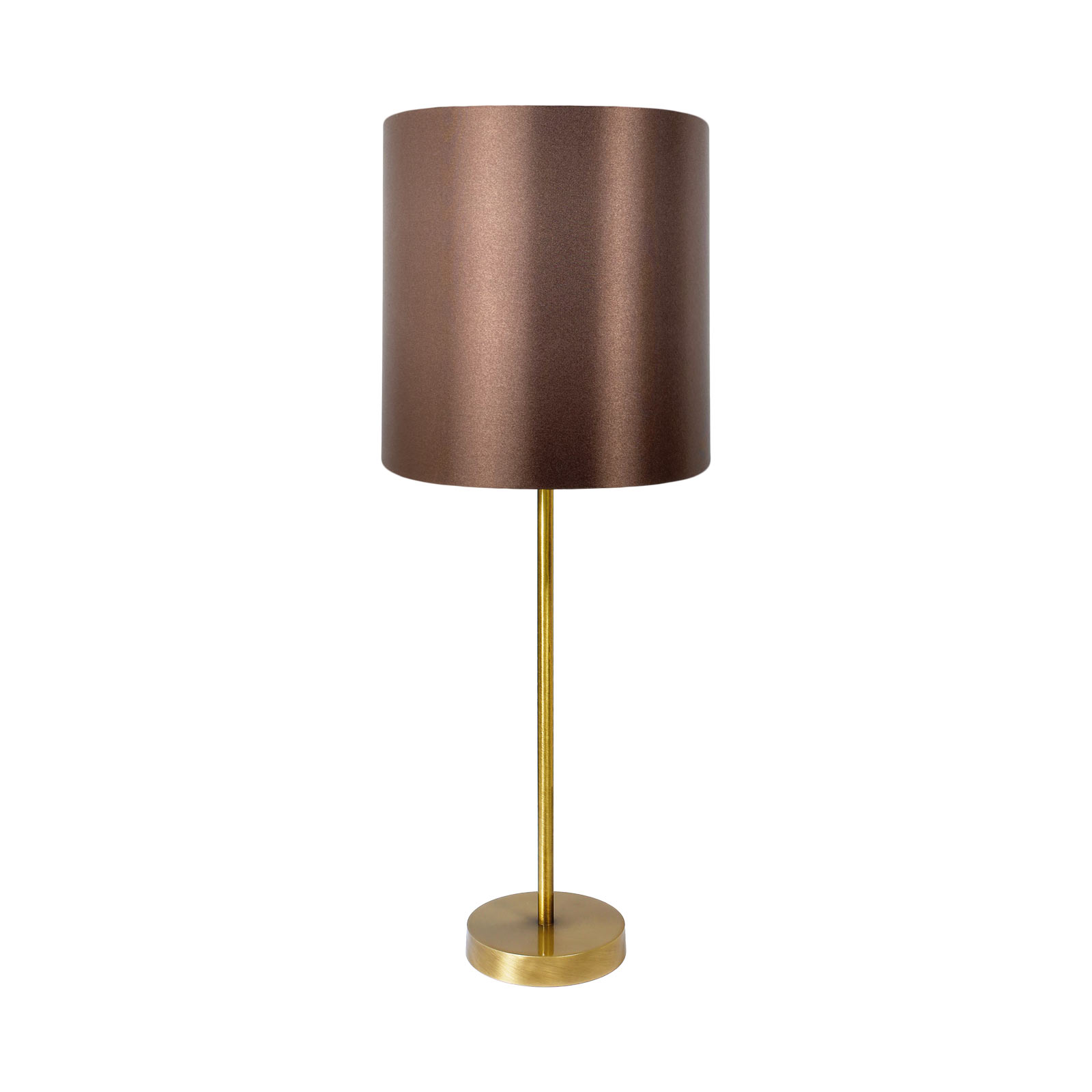 Tischlampe E27 58,5 cm Ø 20 cm in Bronze hell Braun