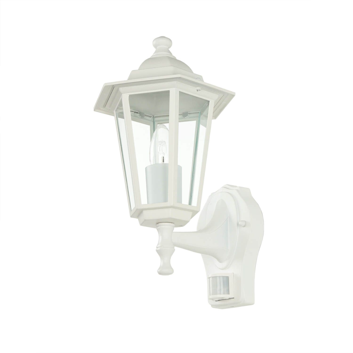 Lampe d'extérieur avec détecteur de mouvement Lanterne PARIS blanche