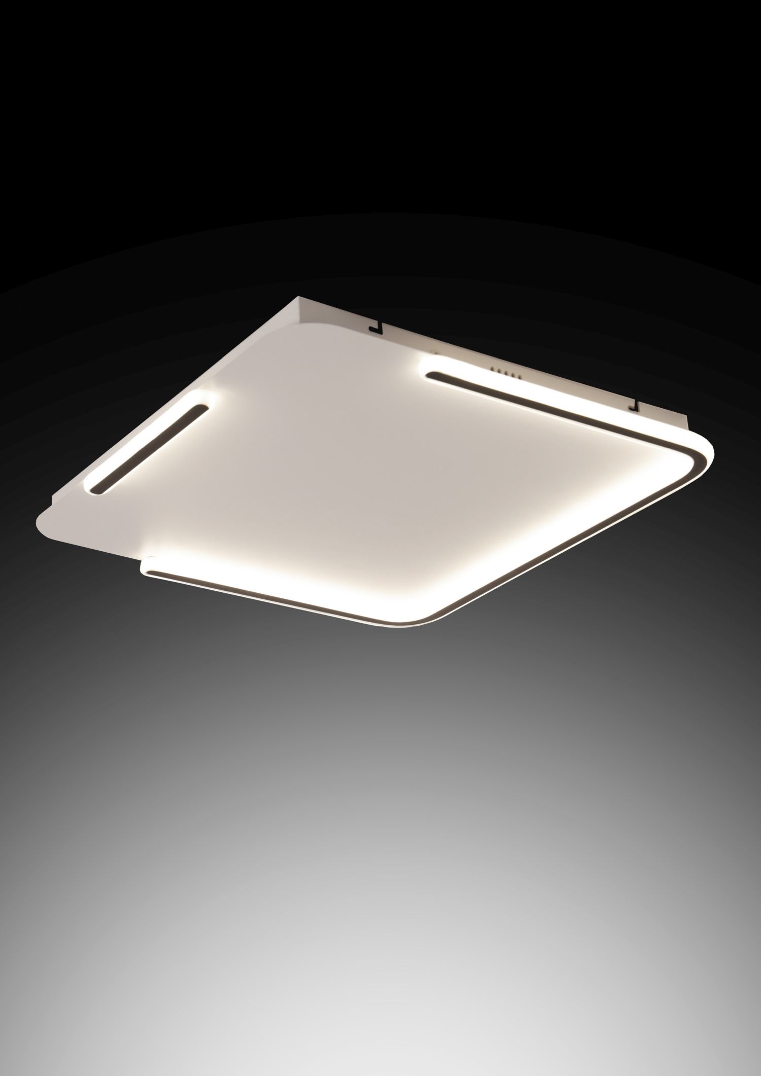 LED Deckenleuchte 4000 K neutral weiß Metall B: 51,5 cm