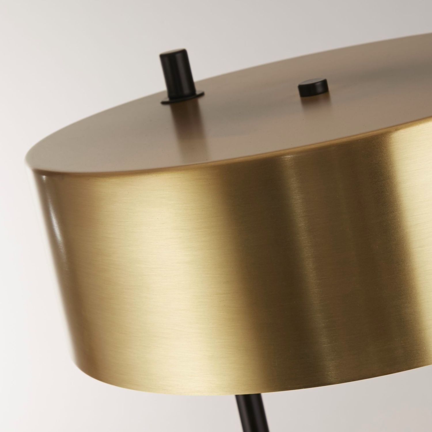 Stehlampe Schwarz Gold E27 149 cm klein Metall Modern