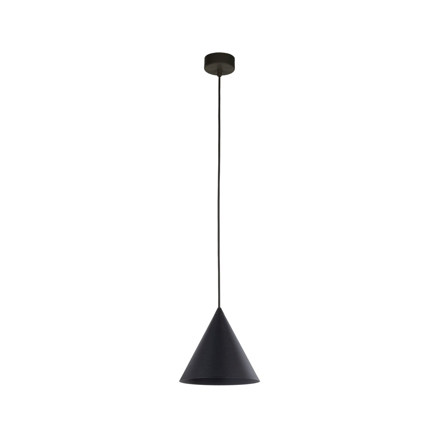 Lampe à suspendre noire ronde Ø 19 cm E27 rétro métal CODY