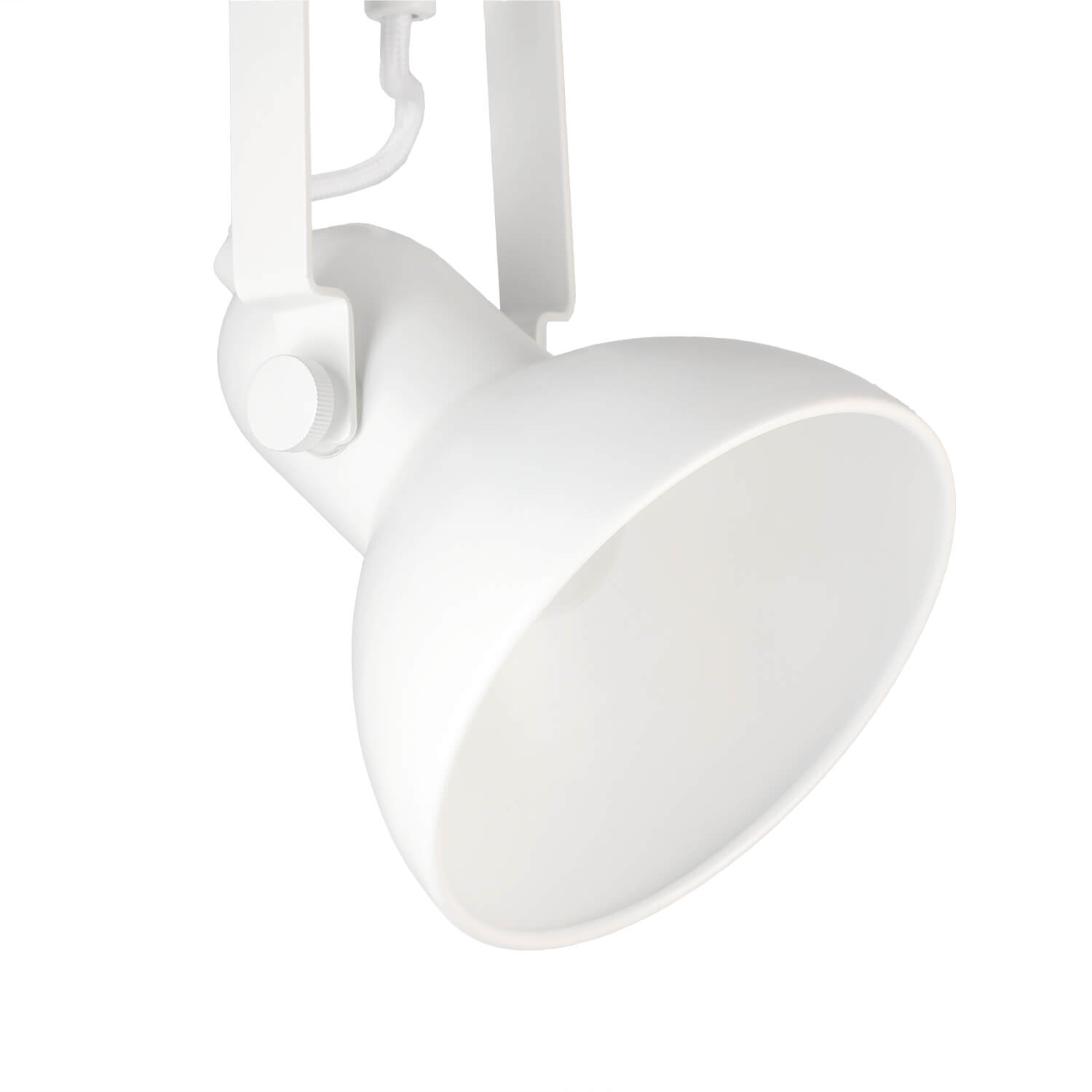 Weiße Spot Lampe DALLAS Retro Design E14 verstellbar